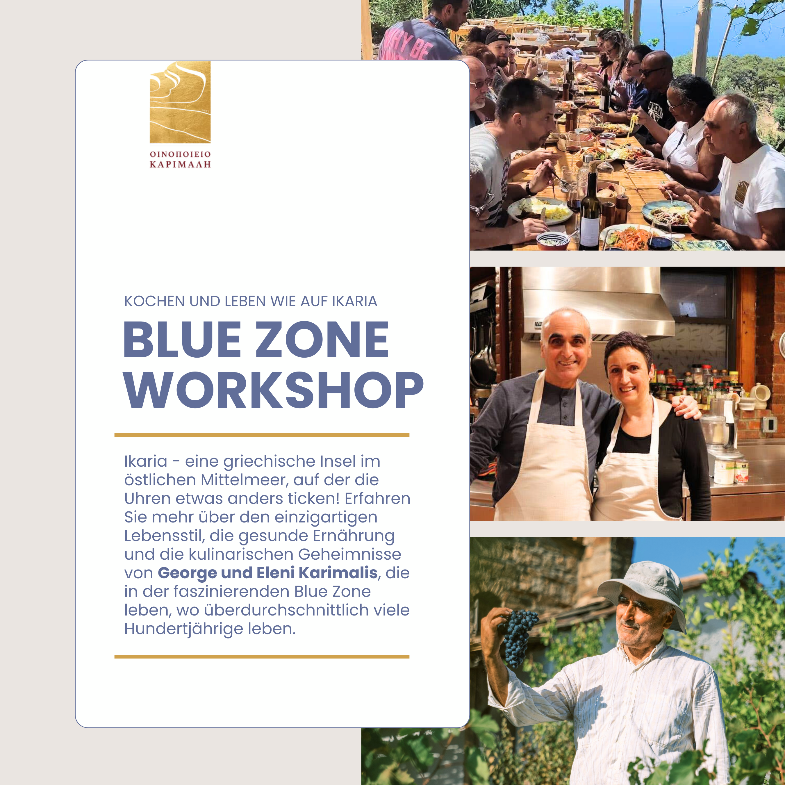 Blue Zone Workshop im Holzraum