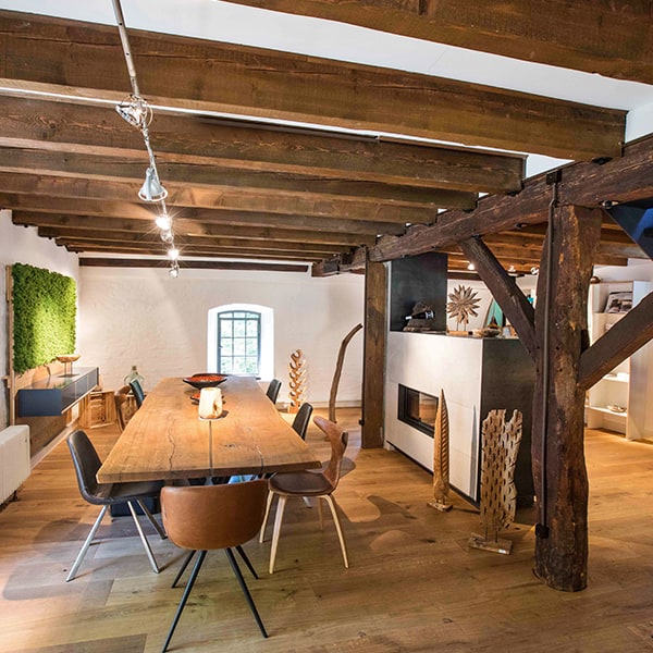 Hölzernes elegantes Wohnzimmer der Tischlerei Pickelein
